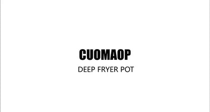 Deep Fryer Pot, 304 Stainless Steel Japanese Frying Pot with Oil Drain, Temperature Control and Lid, Tempura Deep Fryer Pot for Kitchen Stove/Induction Cooker French Fries Fryer Chicken 9.4"